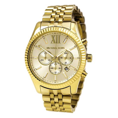 michael kors watches gold men|michael kors watch lexington.